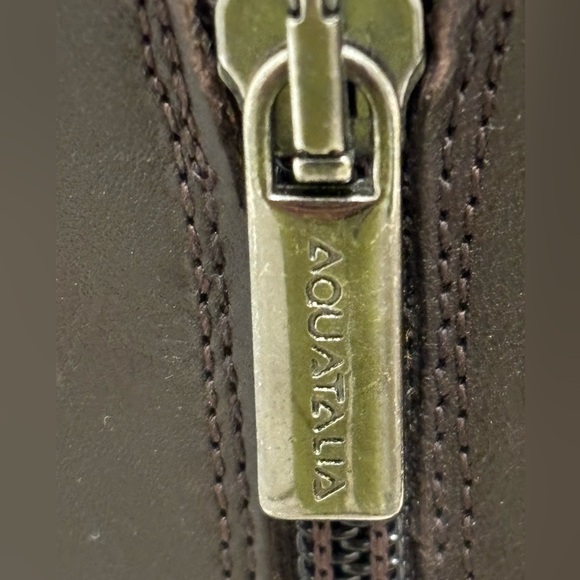 Aquatalia by Marvin K. 'Orion' Boot Sz 6.5 Brown Weatherproof Tall Leather Boot - Picture 8 of 10